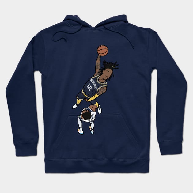 Ja Morant Dunk on Malik Beasley Hoodie by rattraptees